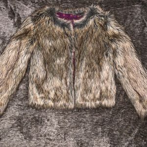 Faux fur coat